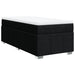 Pat box spring cu saltea, negru, 90x190 cm, textil - WALTI WALTI