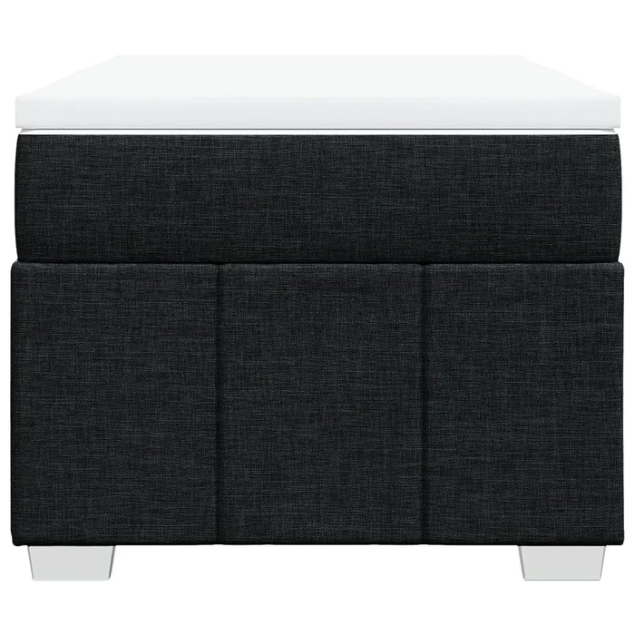 Pat box spring cu saltea, negru, 90x190 cm, textil - WALTI WALTI