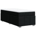 Pat box spring cu saltea, negru, 90x190 cm, textil - WALTI WALTI