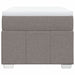 Pat box spring cu saltea, gri taupe, 90x190 cm, textil - WALTI WALTI