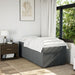 Pat box spring cu saltea, gri închis, 90x200 cm, textil - WALTI WALTI