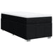 Pat box spring cu saltea, negru, 90x200 cm, textil - WALTI WALTI