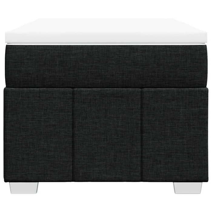 Pat box spring cu saltea, negru, 90x200 cm, textil - WALTI WALTI