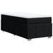 Pat box spring cu saltea, negru, 90x200 cm, textil - WALTI WALTI