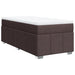Pat box spring cu saltea, maro închis, 90x200 cm, textil - WALTI WALTI