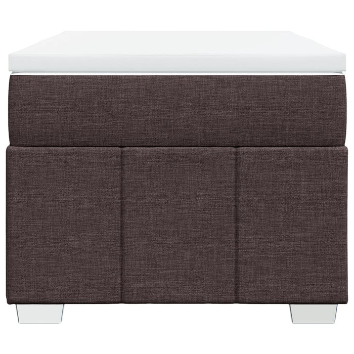 Pat box spring cu saltea, maro închis, 90x200 cm, textil - WALTI WALTI