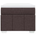 Pat box spring cu saltea, maro închis, 90x200 cm, textil - WALTI WALTI