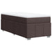 Pat box spring cu saltea, maro închis, 90x200 cm, textil - WALTI WALTI