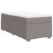 Pat box spring cu saltea, gri taupe, 90x200 cm, textil - WALTI WALTI