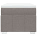 Pat box spring cu saltea, gri taupe, 90x200 cm, textil - WALTI WALTI