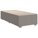 Pat box spring cu saltea, gri taupe, 90x200 cm, textil - WALTI WALTI