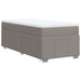 Pat box spring cu saltea, gri taupe, 90x200 cm, textil - WALTI WALTI