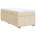 Pat box spring cu saltea, crem, 90x200 cm, textil - WALTI WALTI