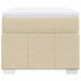 Pat box spring cu saltea, crem, 90x200 cm, textil - WALTI WALTI