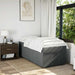 Pat box spring cu saltea, gri închis, 100x200 cm, textil - WALTI WALTI