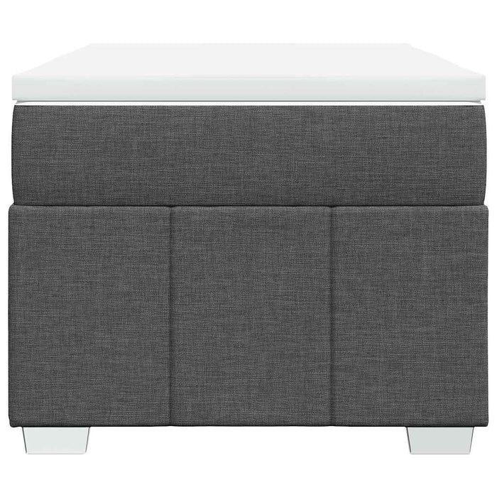 Pat box spring cu saltea, gri închis, 100x200 cm, textil - WALTI WALTI