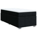 Pat box spring cu saltea, negru, 100x200 cm, textil - WALTI WALTI