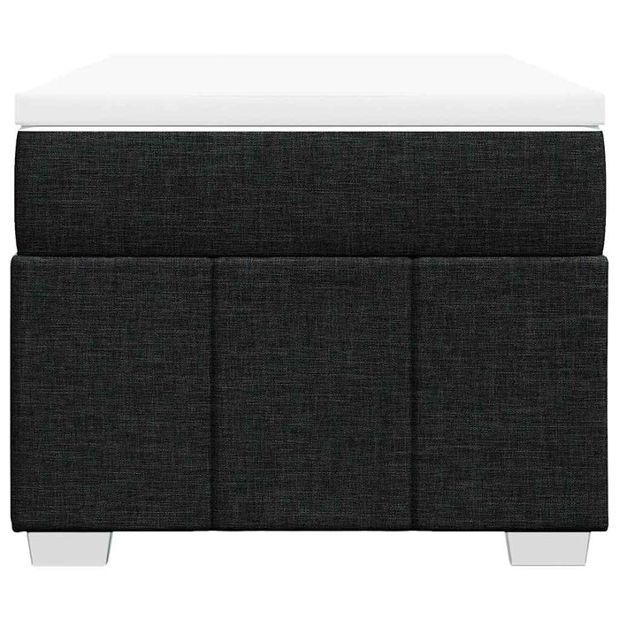Pat box spring cu saltea, negru, 100x200 cm, textil - WALTI WALTI