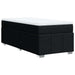 Pat box spring cu saltea, negru, 100x200 cm, textil - WALTI WALTI