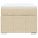 Pat box spring cu saltea, crem, 100x200 cm, textil - WALTI WALTI