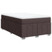 Pat box spring cu saltea, maro închis, 120x190 cm, textil - WALTI WALTI