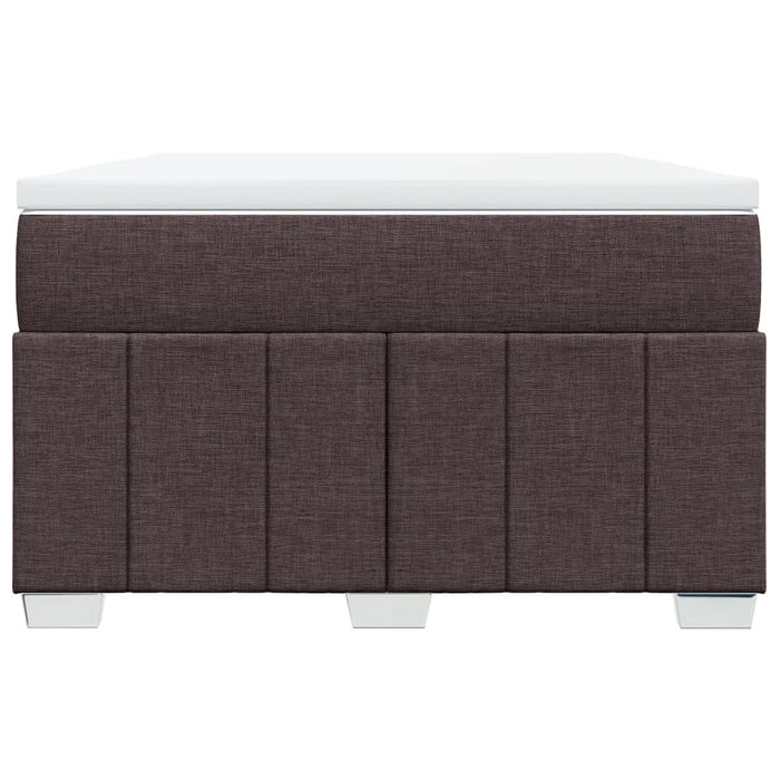 Pat box spring cu saltea, maro închis, 120x190 cm, textil - WALTI WALTI