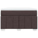 Pat box spring cu saltea, maro închis, 120x190 cm, textil - WALTI WALTI