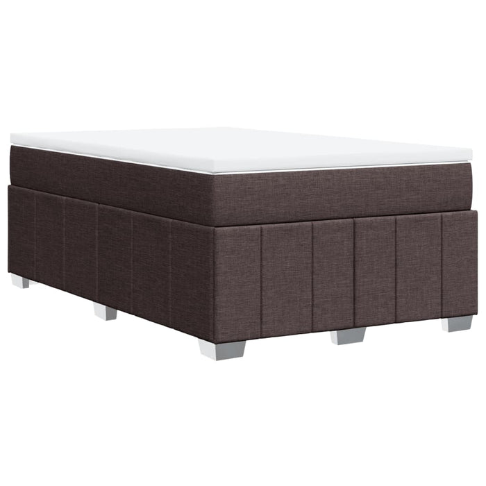 Pat box spring cu saltea, maro închis, 120x190 cm, textil - WALTI WALTI