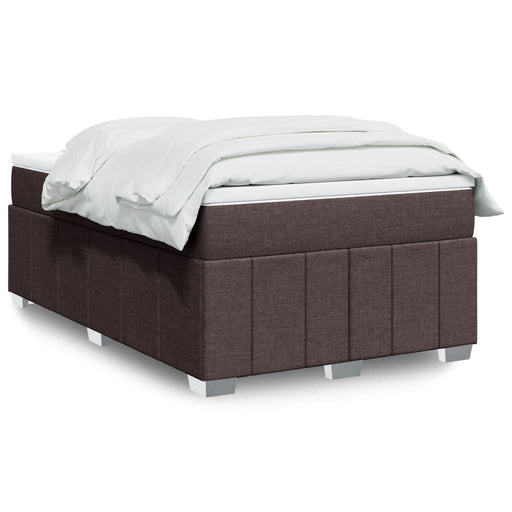 Pat box spring cu saltea, maro închis, 120x190 cm, textil - WALTI WALTI
