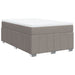 Pat box spring cu saltea, taupe, 120x190 cm material textil - WALTI WALTI