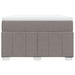 Pat box spring cu saltea, taupe, 120x190 cm material textil - WALTI WALTI