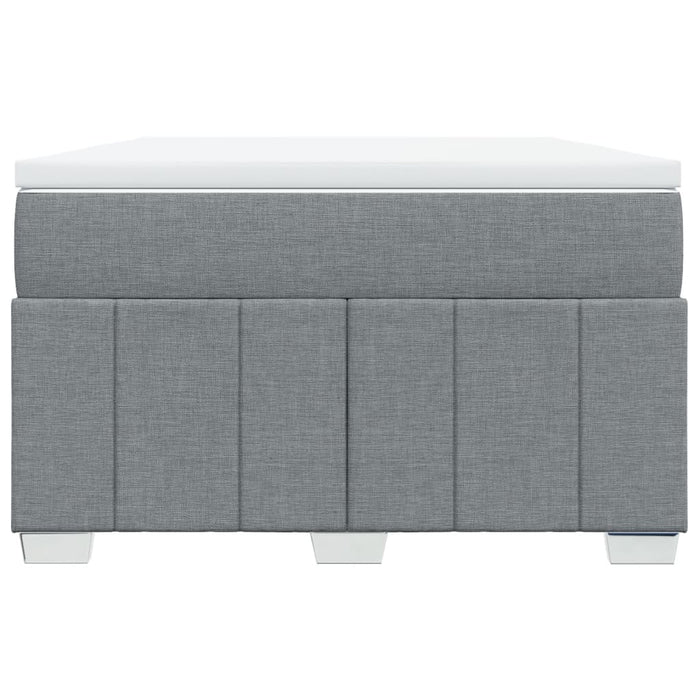 Pat continental cu saltea, gri deschis, 120x200 cm, textil - WALTI WALTI