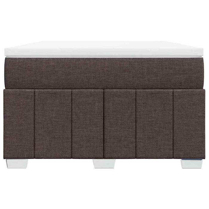 Pat box spring cu saltea, maro închis, 120x200 cm, textil - WALTI WALTI