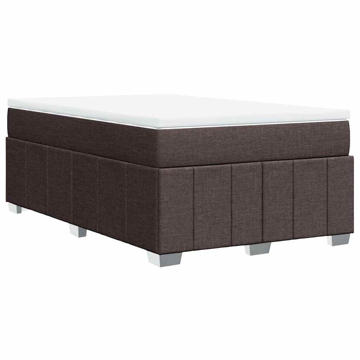Pat box spring cu saltea, maro închis, 120x200 cm, textil - WALTI WALTI