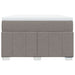 Pat box spring cu saltea, gri taupe, 120x200 cm, textil - WALTI WALTI