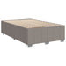 Pat box spring cu saltea, gri taupe, 120x200 cm, textil - WALTI WALTI