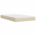 Pat box spring cu saltea, crem, 120x200 cm, textil - WALTI WALTI