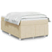 Pat box spring cu saltea, crem, 120x200 cm, textil - WALTI WALTI