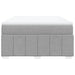 Pat box spring cu saltea, gri deschis, 140x190 cm, textil - WALTI WALTI