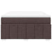 Pat box spring cu saltea, maro închis, 140x200 cm, textil - WALTI WALTI