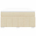 Pat box spring cu saltea, crem, 140x200 cm, textil - WALTI WALTI
