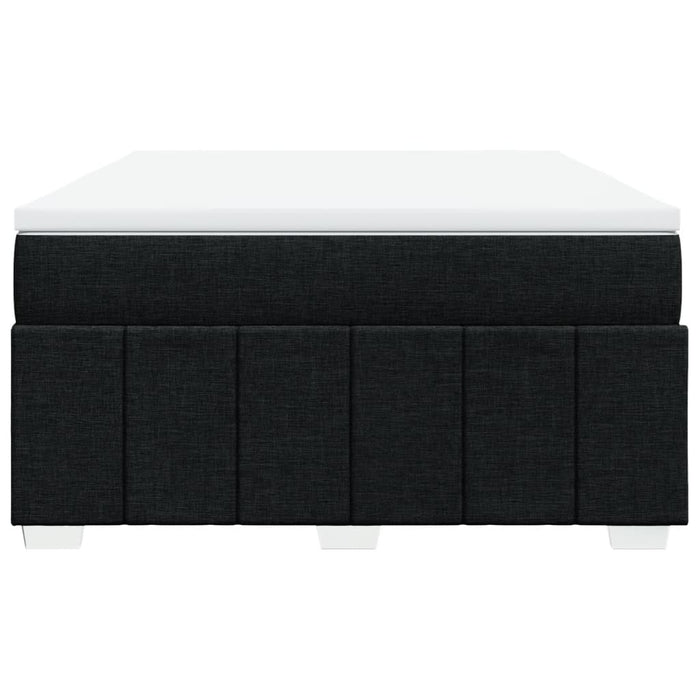 Pat box spring cu saltea, negru, 140x200 cm, textil - WALTI WALTI
