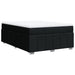 Pat box spring cu saltea, negru, 140x200 cm, textil - WALTI WALTI