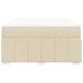 Pat continental cu saltea, crem, 140x200 cm, material textil - WALTI WALTI