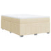 Pat continental cu saltea, crem, 140x200 cm, material textil - WALTI WALTI