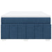 Pat continental cu saltea, albastru, 140x200cm, material textil - WALTI WALTI