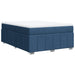 Pat continental cu saltea, albastru, 140x200cm, material textil - WALTI WALTI
