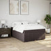 Pat box spring cu saltea, maro închis, 160x200 cm, textil - WALTI WALTI