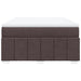 Pat box spring cu saltea, maro închis, 160x200 cm, textil - WALTI WALTI