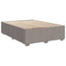 Pat box spring cu saltea, gri taupe, 160x200 cm material textil - WALTI WALTI